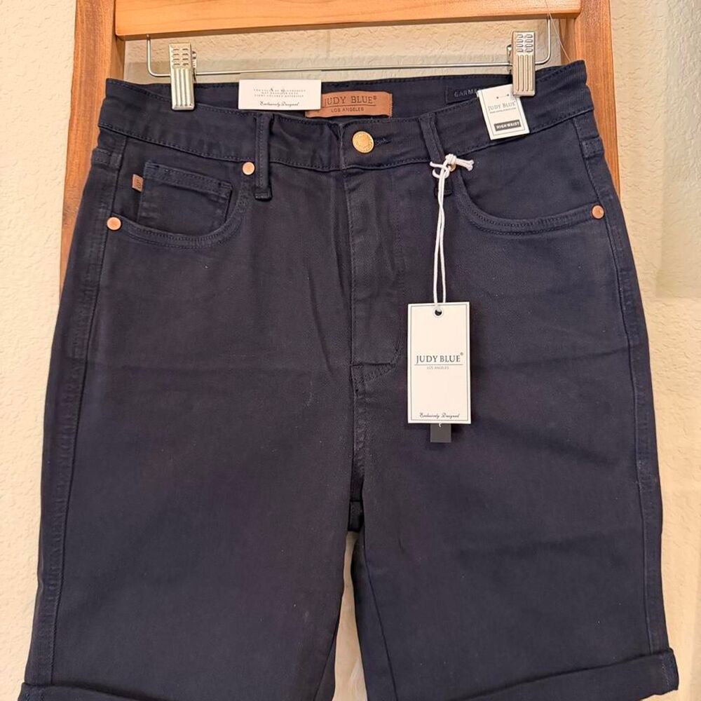 Judy-s Women's Navy and Black Shorts